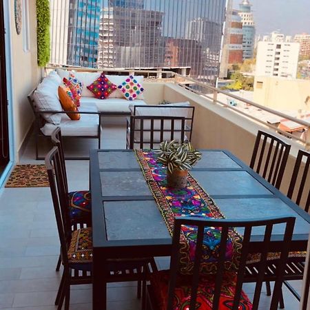 Apartament Condo Amueblado, Encomenderos 200 El Golf, Las Condes Santiago Con Vista Al Costanera Center ภายนอก รูปภาพ