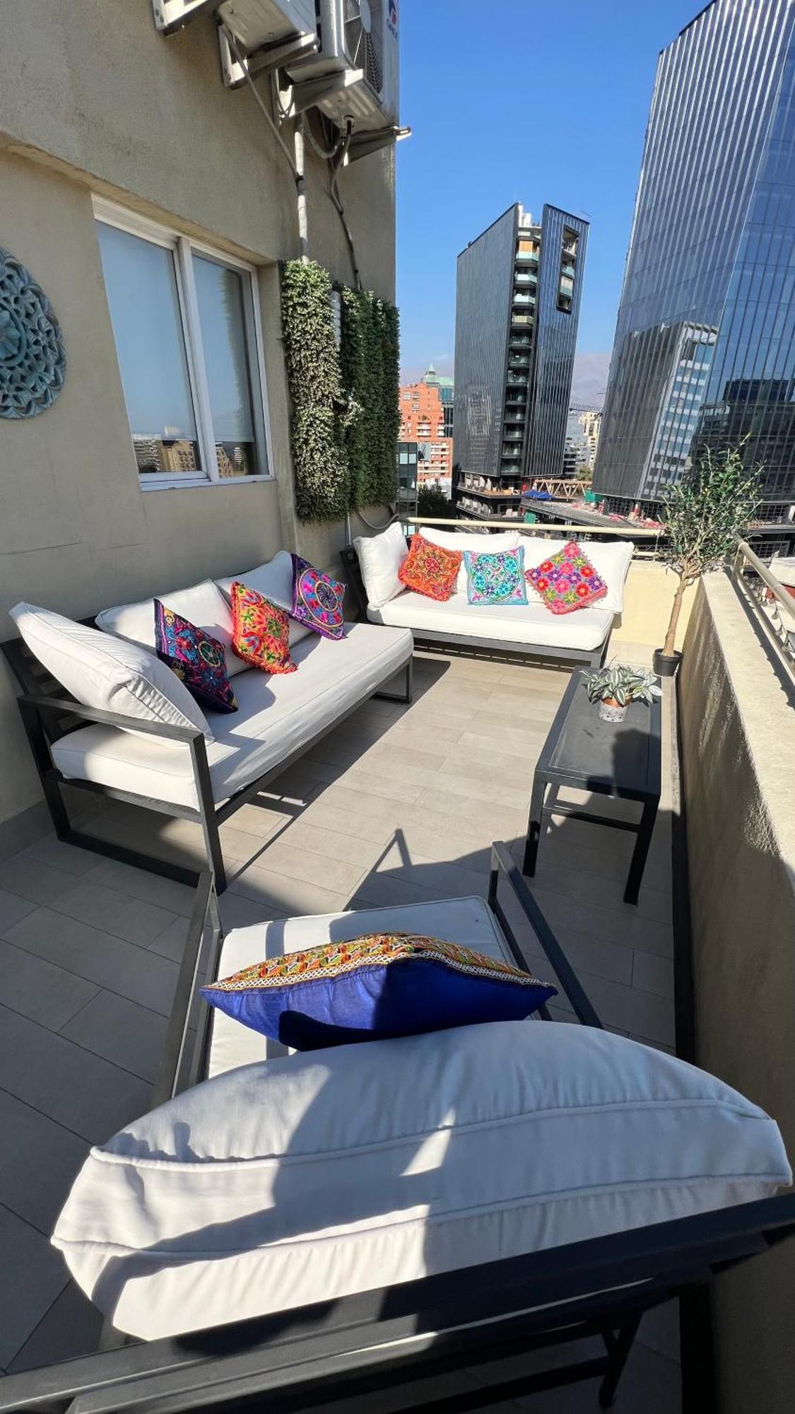 Apartament Condo Amueblado, Encomenderos 200 El Golf, Las Condes Santiago Con Vista Al Costanera Center ภายนอก รูปภาพ